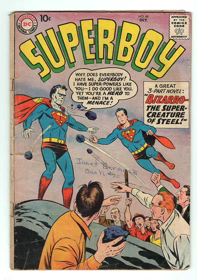 Superboy #68 F/F+ Front Cover