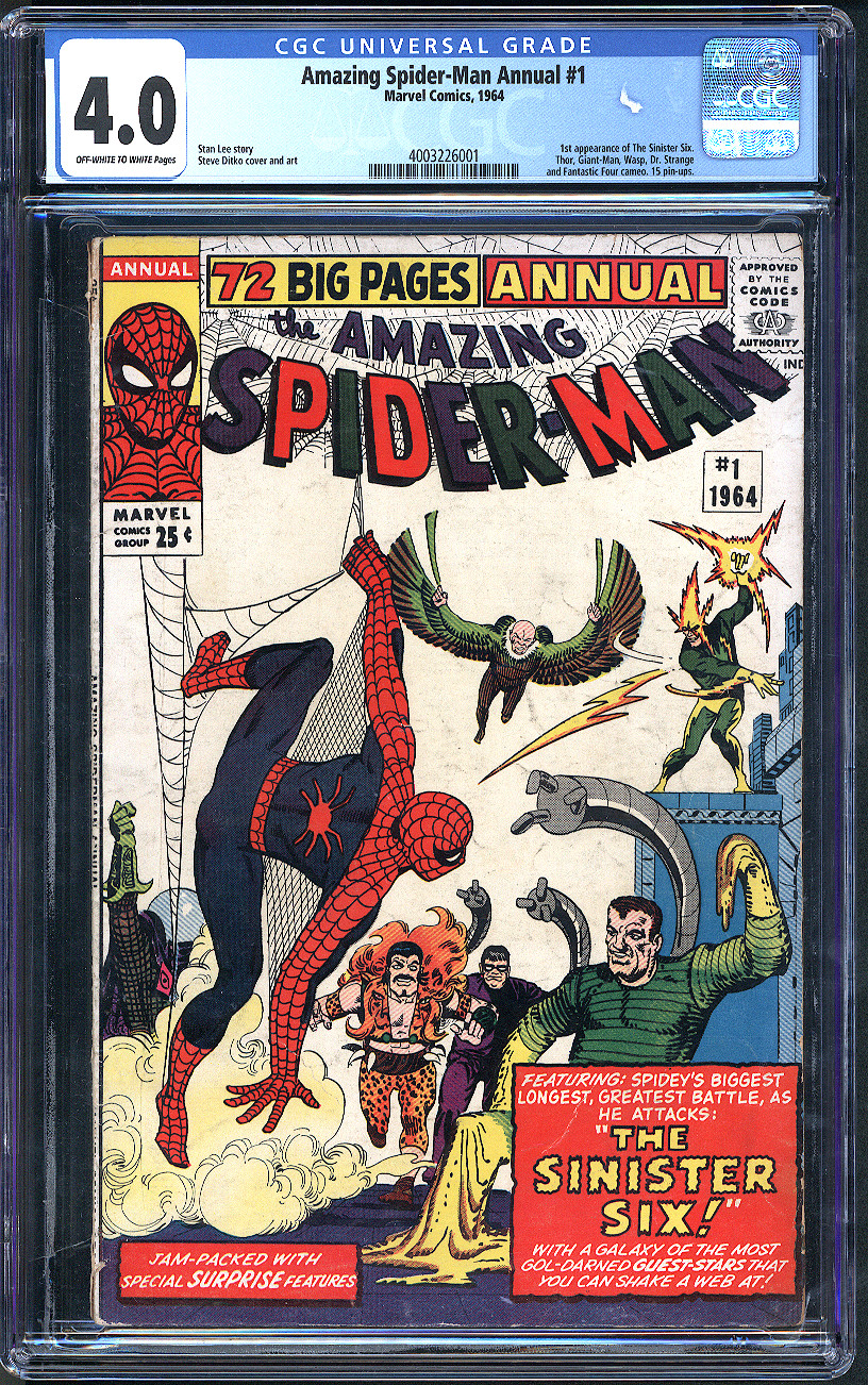 Amazing Spider-Man Annual #1 CGC 4.0 Front Cover