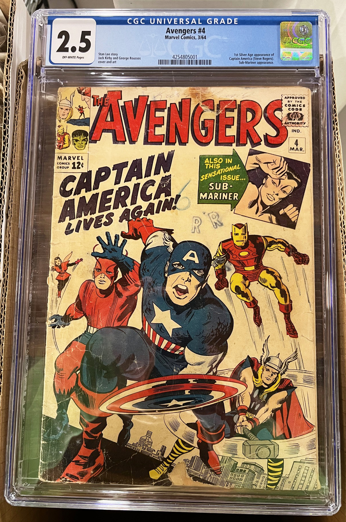 Avengers #4 CGC 2.5 Front Cover