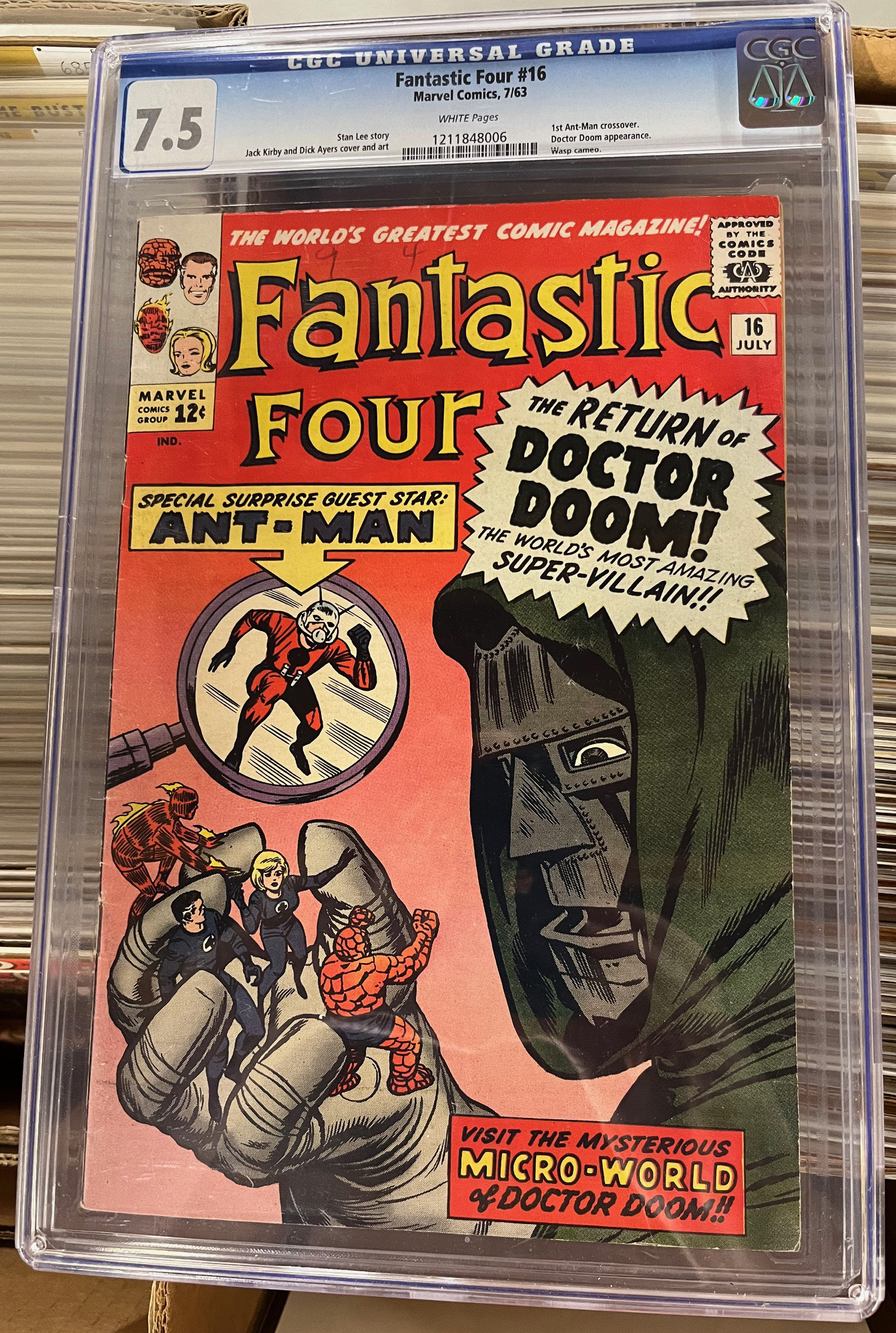 Fantastic Four #16 CGC 7.5 Front Cover